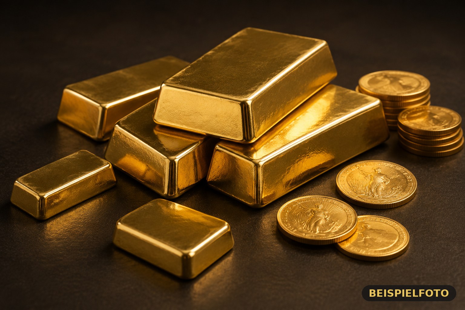Anlagegold Goldbarren (Beispielfoto)